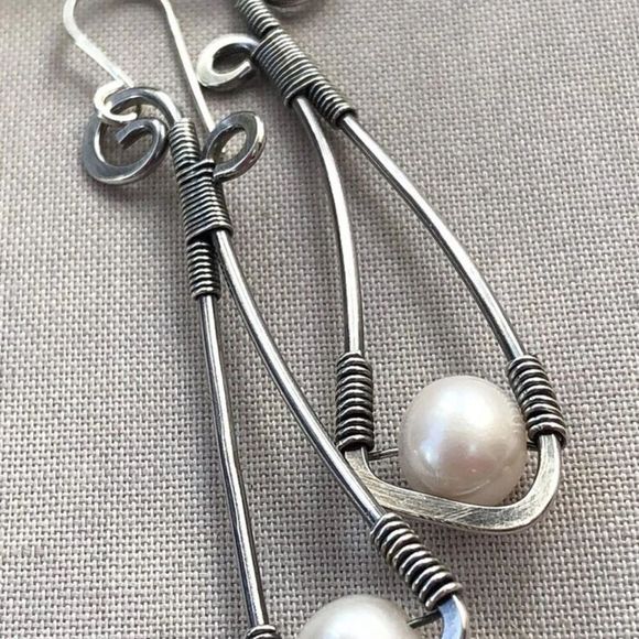 Faux Pearl Bohemian Fashion Earrings - Picture 7 of 7